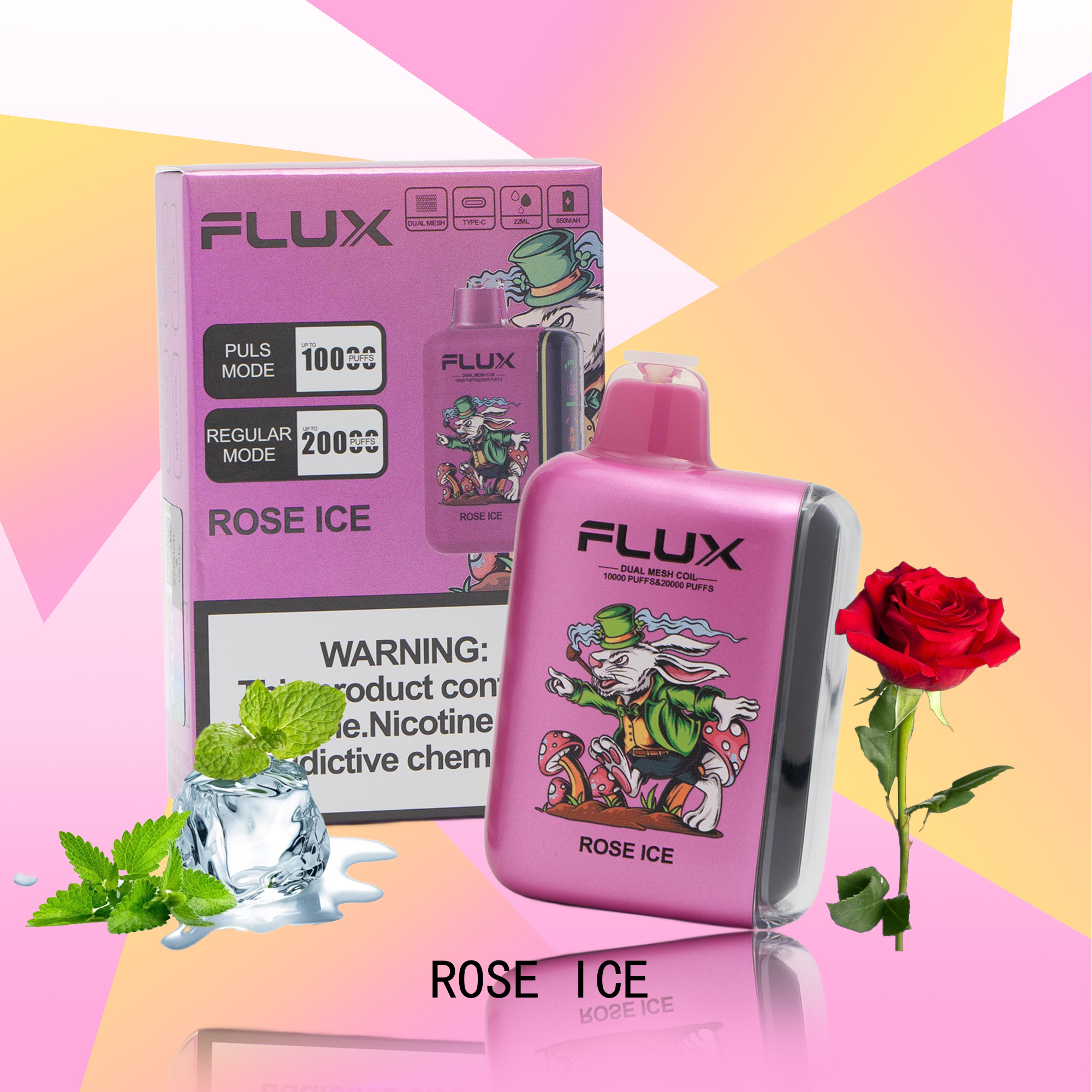 FLUX ROSE ICE 20000 PUFFS - Tobacco Product